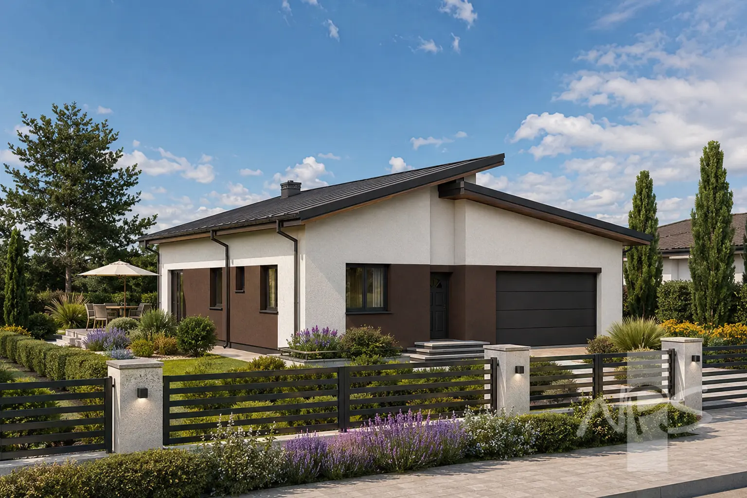 House Plan: 1317 ft², 1 Story, 3 Beds, 2 Baths, 2-Car Garage