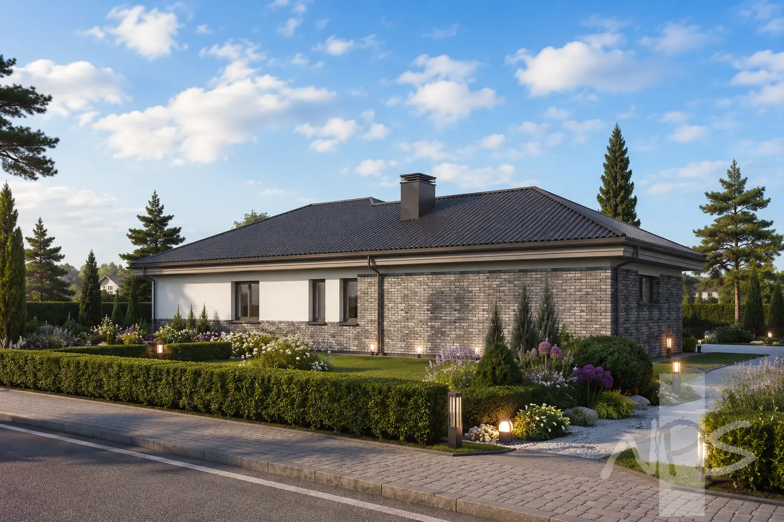 House Plan: 1414 ft², 1 Story, 3 Beds, 1 Baths, Open Floor Plan, 2-Car Garage