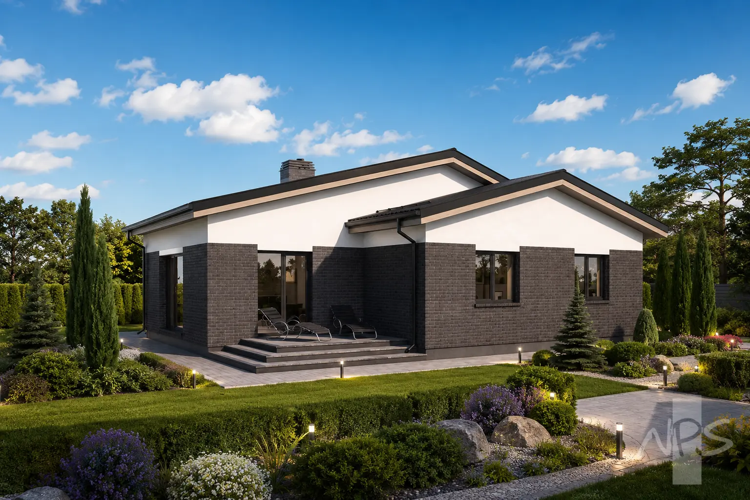 House Plan: 1081 ft², 1 Story, 2 Beds, Home Office, 1 Baths, Open Floor Plan, 1-Car Garage