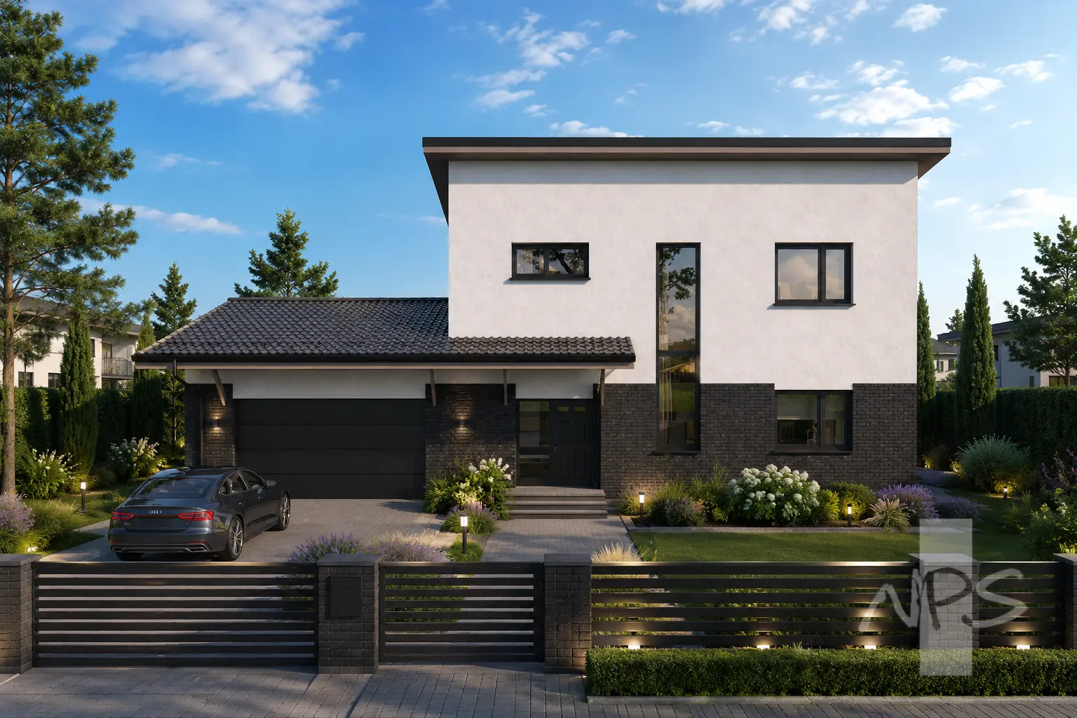 House Plan: 1584 ft², 2 Stories, 3 Beds, Home Office, 2 Baths, Open Floor Plan, 2-Car Garage