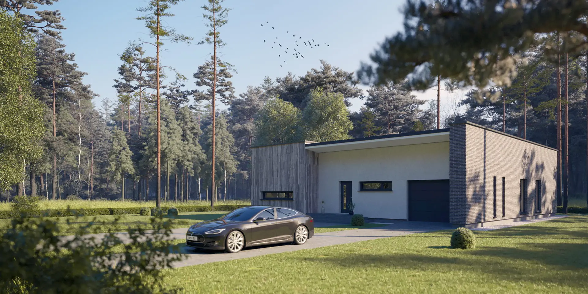 House Plan: 1392 ft², 1 Story, 3 Beds, 2 Baths, Open Floor Plan, 1-Car Garage