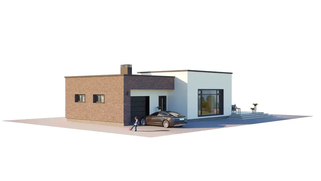 House Plan: 1169 ft², 1 Story, 3 Beds, 1 Baths, Open Floor Plan, 1-Car Garage