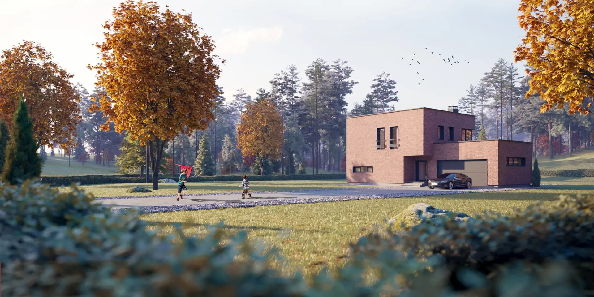 House Plan: 1532 ft², 2 Stories, 3 Beds, 2.5 Baths, Open Floor Plan, 2-Car Garage