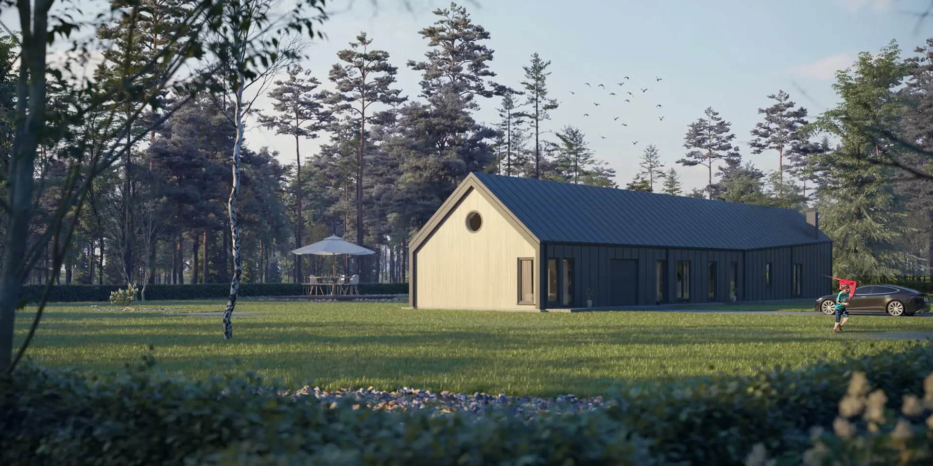 House Plan: 2194 ft², 1 Story, 3 Beds, Home Office, 3 Baths, Open Floor Plan, 2-Car Garage