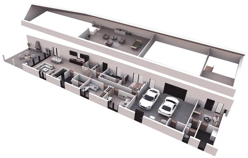 House Plan: 2194 ft², 1 Story, 3 Beds, Home Office, 3 Baths, Open Floor Plan, 2-Car Garage