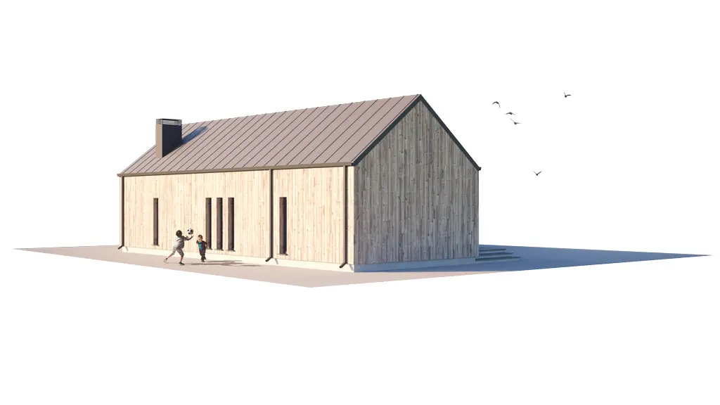 House Plan: 1371 ft², 1 Story, 3 Beds, 2 Baths, Open Floor Plan, Carport