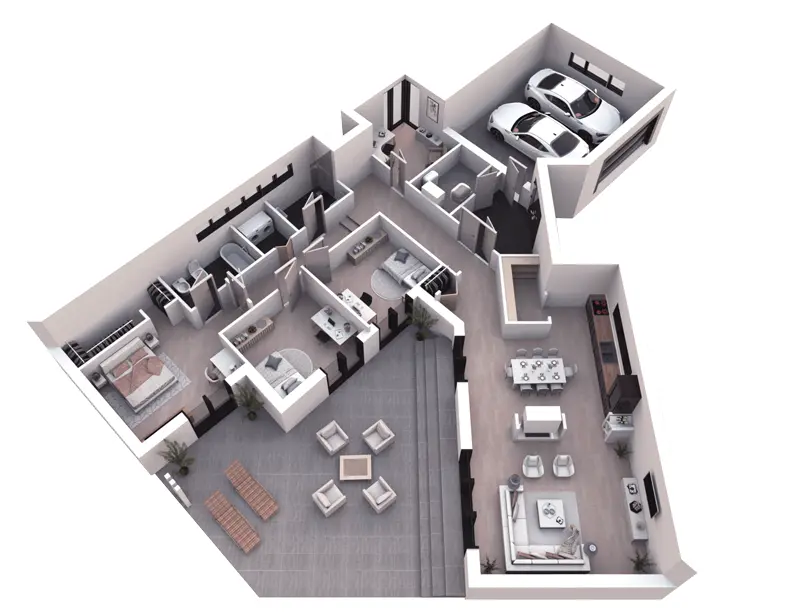 House Plan: 1715 ft², 1 Story, 3 Beds, Home Office, 2 Baths, Open Floor Plan, 2-Car Garage