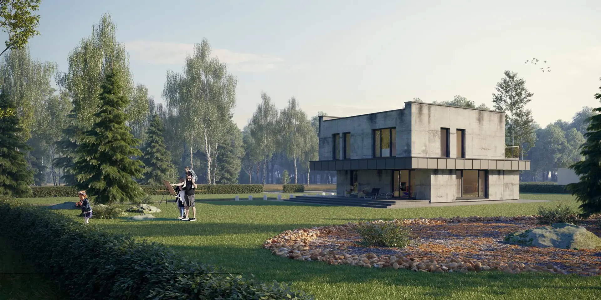 House Plan: 1975 ft², 2 Stories, 3 Beds, Home Office, 2 Baths, Open Floor Plan