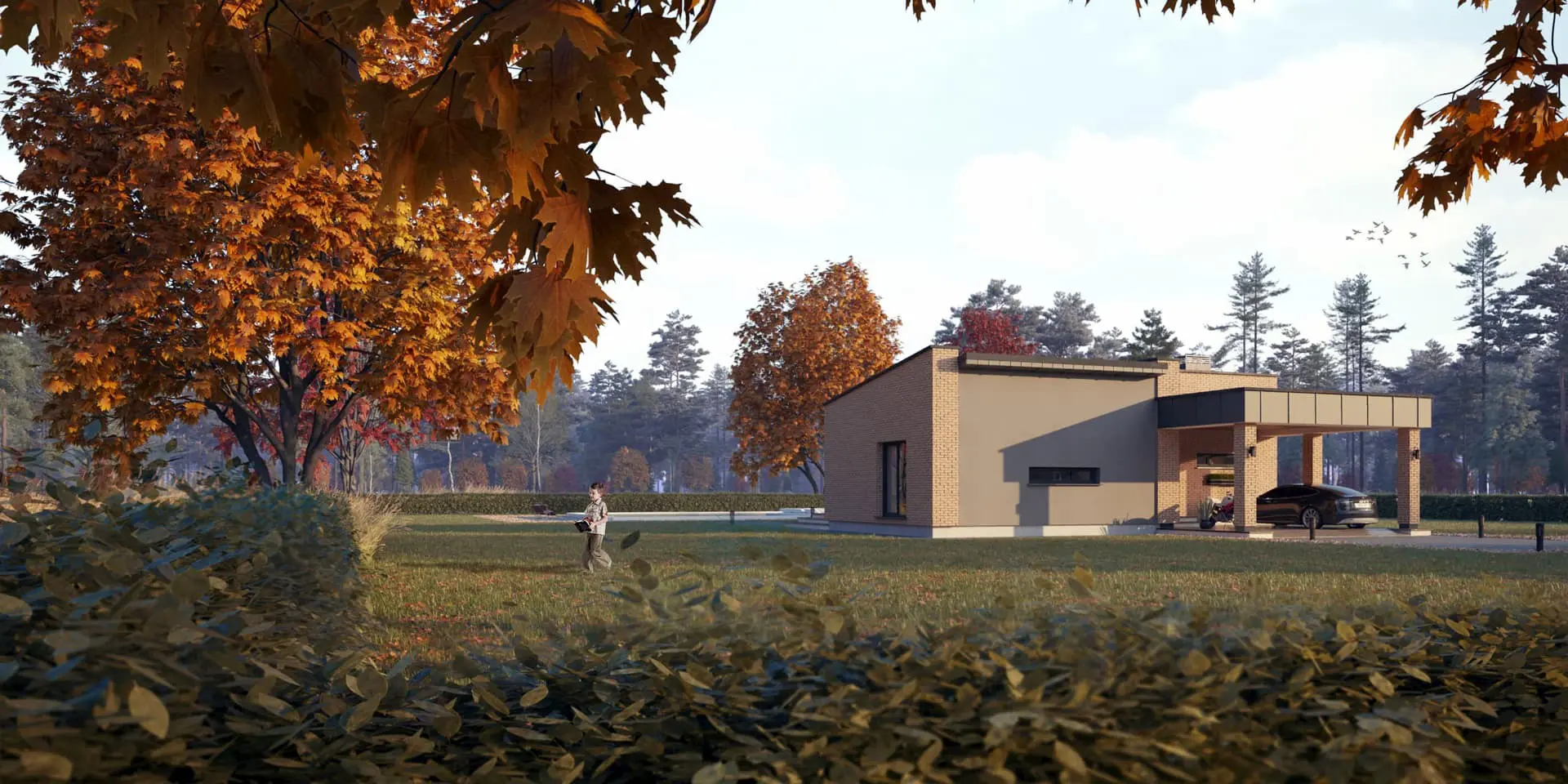 House Plan: 1352 ft², 1 Story, 3 Beds, 2 Baths, Open Floor Plan, Carport