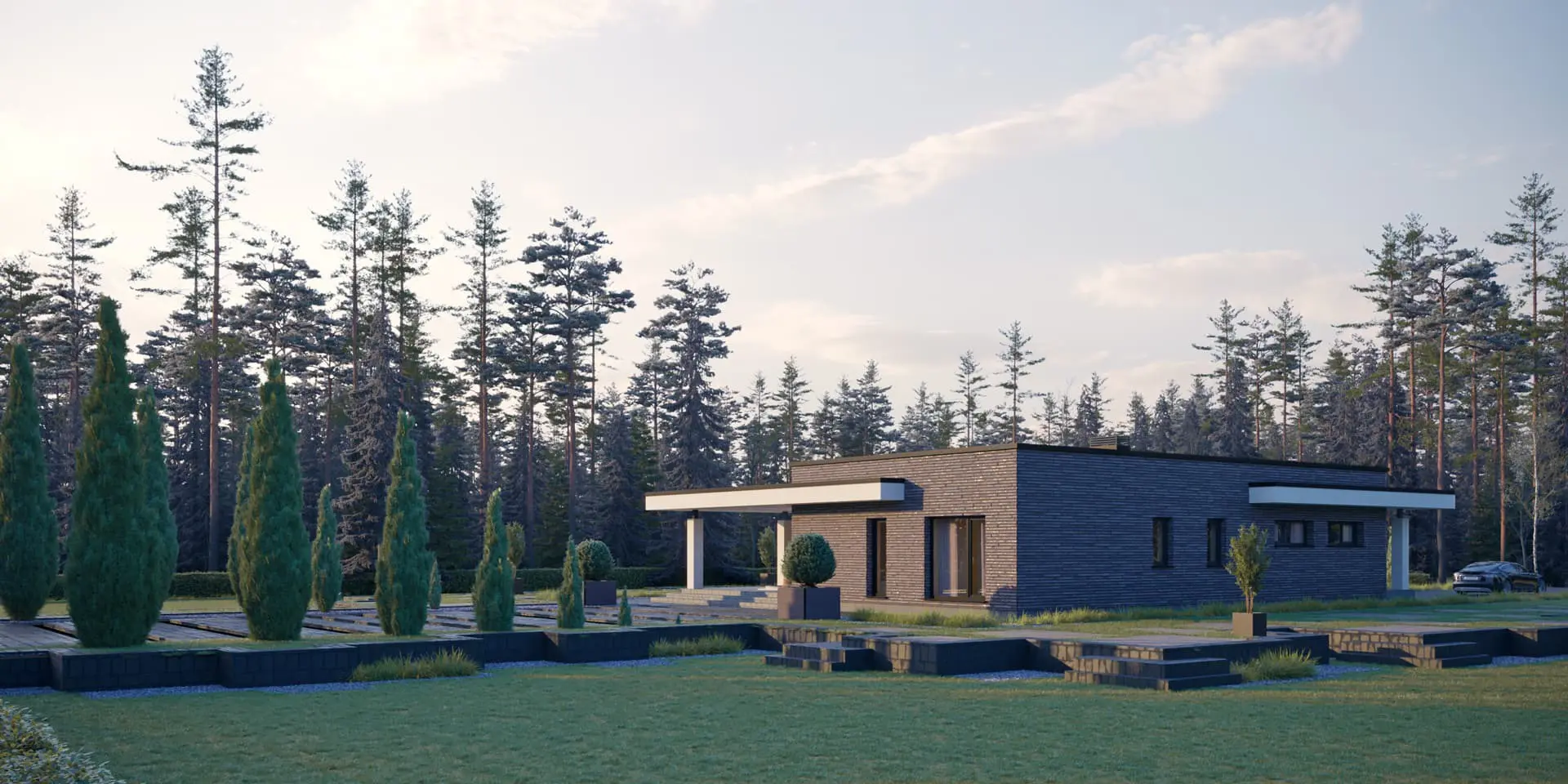 House Plan: 1619 ft², 1 Story, 2 Beds, 2.5 Baths, Open Floor Plan, 2-Car Garage