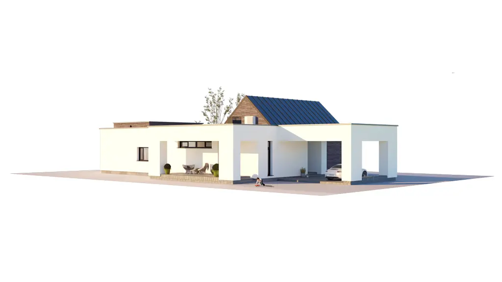 House Plan: 1902 ft², 1 Story, 4 Beds, 3 Baths, Open Floor Plan, Carport