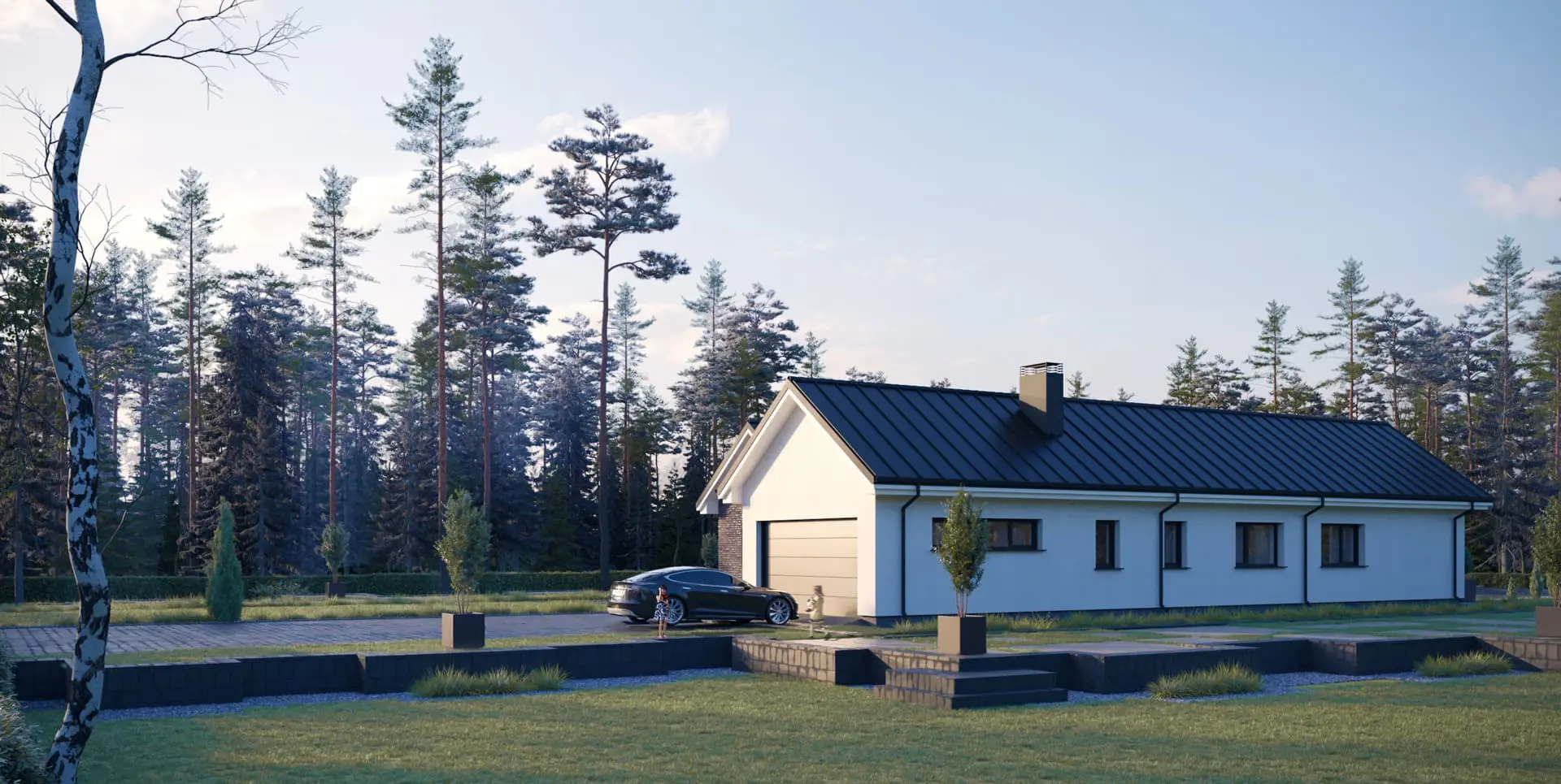 House Plan: 1574 ft², 1 Story, 3 Beds, 1.5 Baths, Open Floor Plan, 2-Car Garage