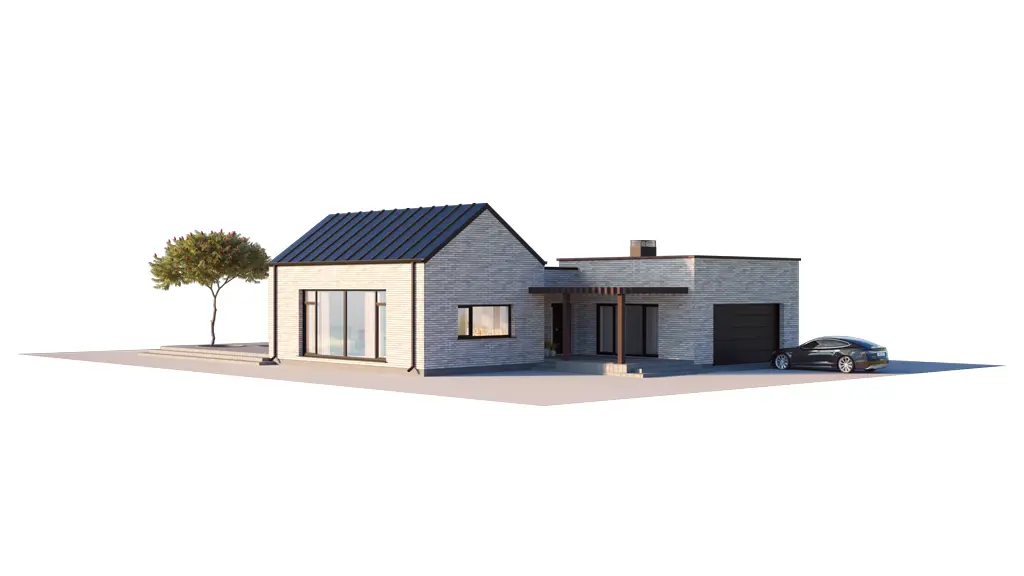 House Plan: 1811 ft², 1 Story, 3 Beds, 2 Baths, Open Floor Plan, 2-Car Garage