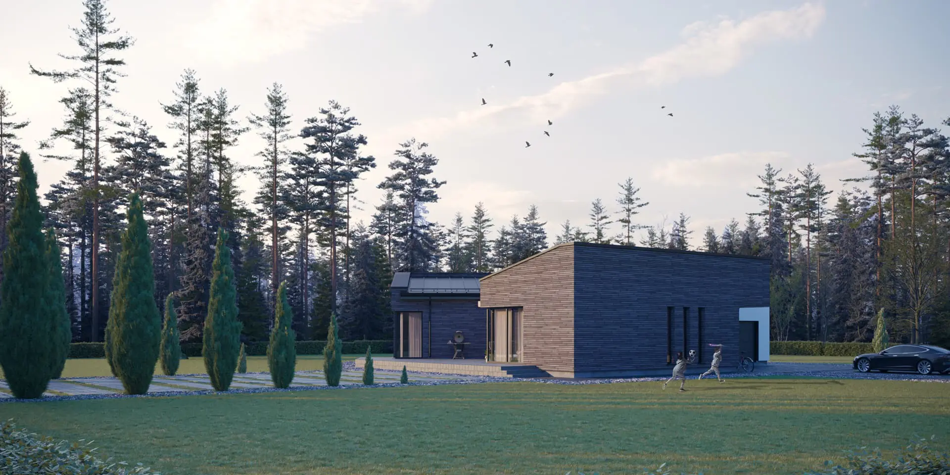 House Plan: 1485 ft², 1 Story, 2 Beds, 2 Baths, Open Floor Plan, 2-Car Garage