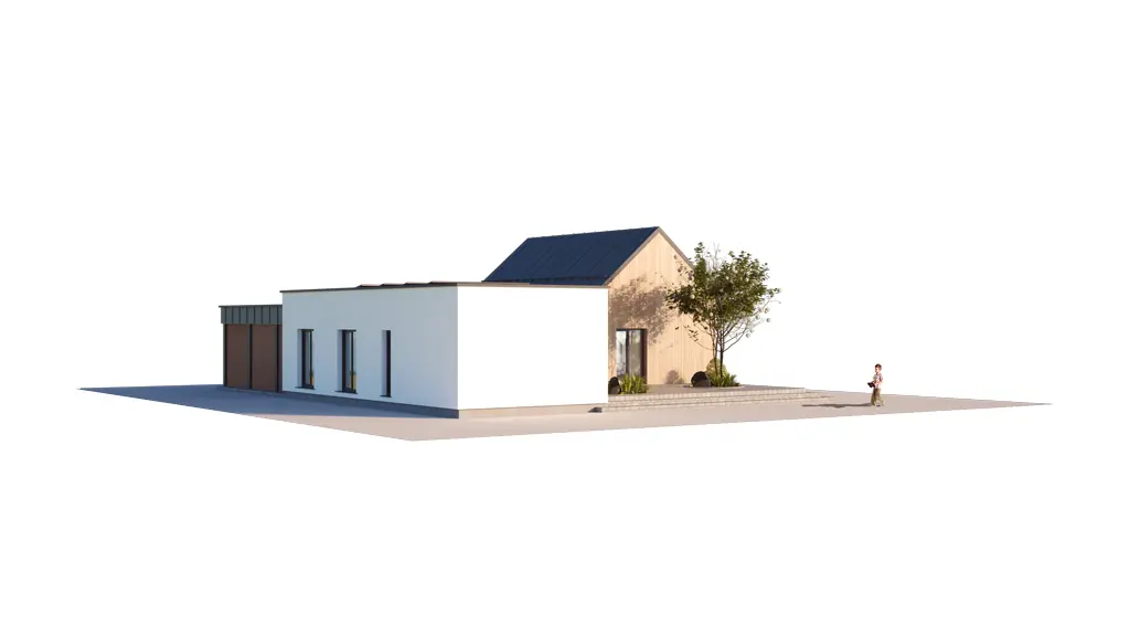 House Plan: 1298 ft², 1 Story, 3 Beds, 2 Baths, Open Floor Plan, Carport