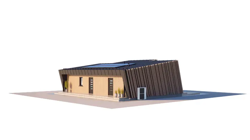 House Plan: 973 ft², 1 Story, 2 Beds, 1 Baths