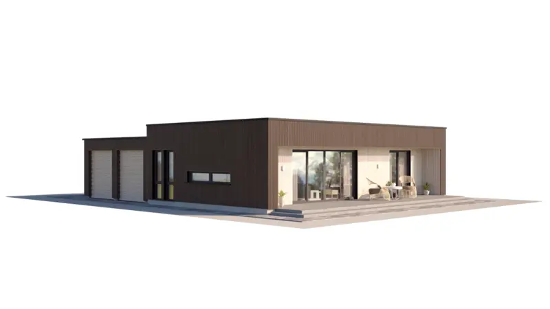 House Plan: 846 ft², 1 Story, 2 Beds, Home Office, 2 Baths, Open Floor Plan, Carport