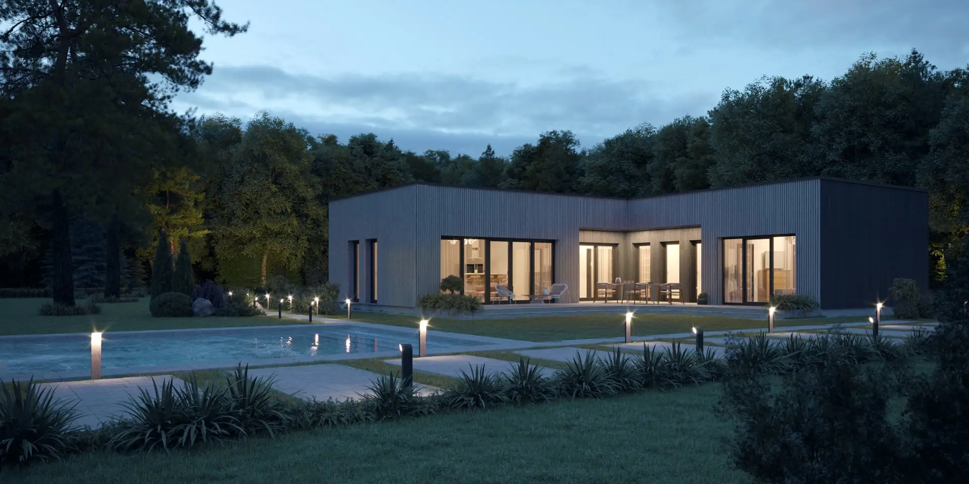 House Plan: 1121 ft², 1 Story, 3 Beds, 2 Baths, Open Floor Plan, 2-Car Garage