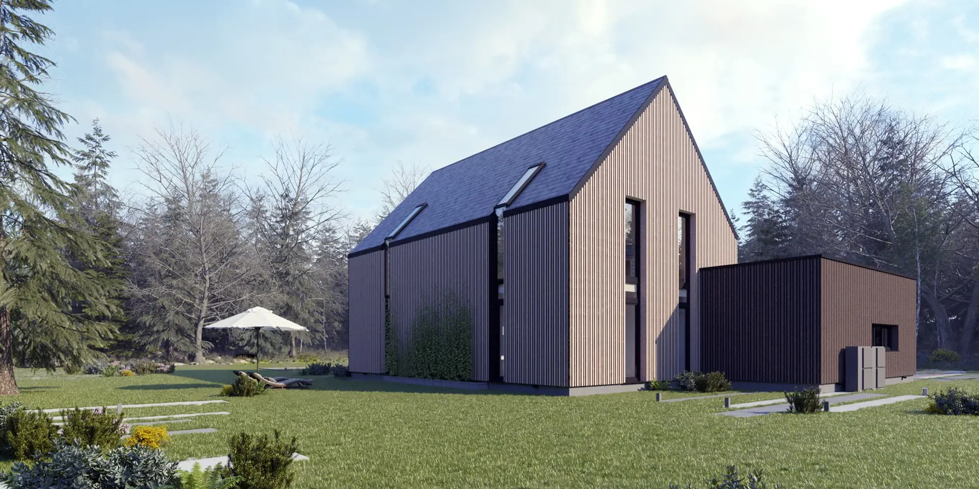 House Plan: 1202 ft², 1.5 Stories, 3 Beds, 2 Baths, Open Floor Plan, 2-Car Garage