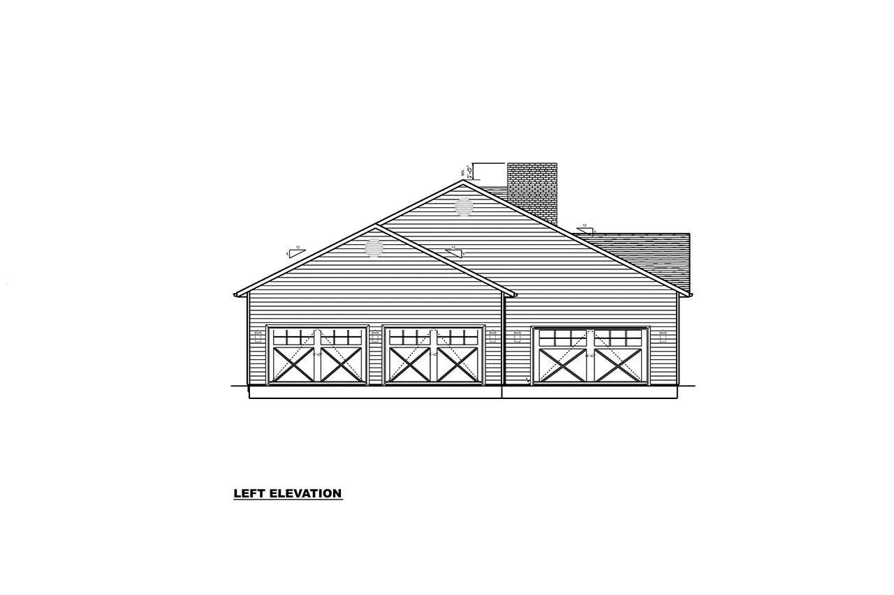 1-Story House Plan with Basement 2489 ft²: 3 Beds, Home Office, 3.5 Baths, 3-Car Garage