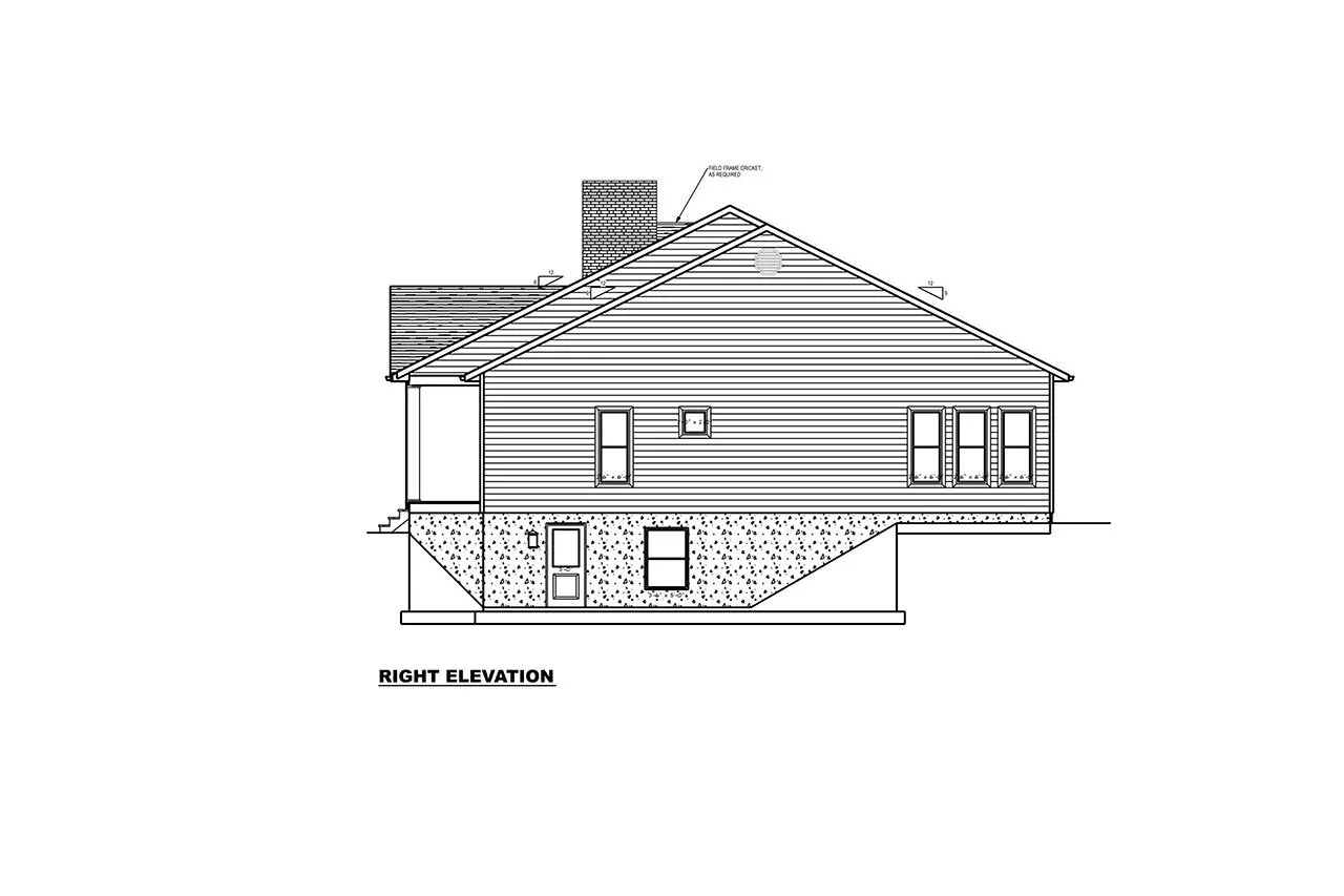 1-Story House Plan with Basement 2489 ft²: 3 Beds, Home Office, 3.5 Baths, 3-Car Garage