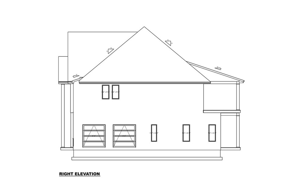 2-Story House Plan 4865 ft²: 5 Beds, Home Office, 4.5 Baths, Open Floor Plan, 2-Car Garage
