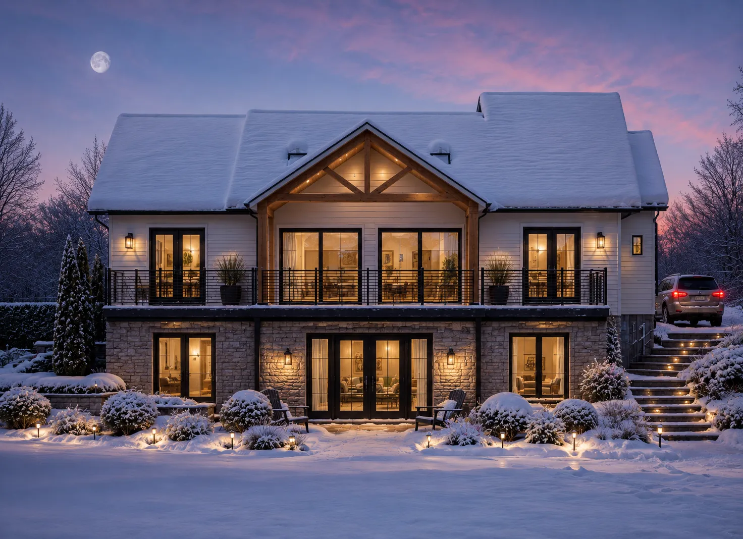 1-Story House Plan with Basement 1777 ft²: 3 Beds, Home Office, 3.5 Baths, Open Floor Plan, 1-Car Garage