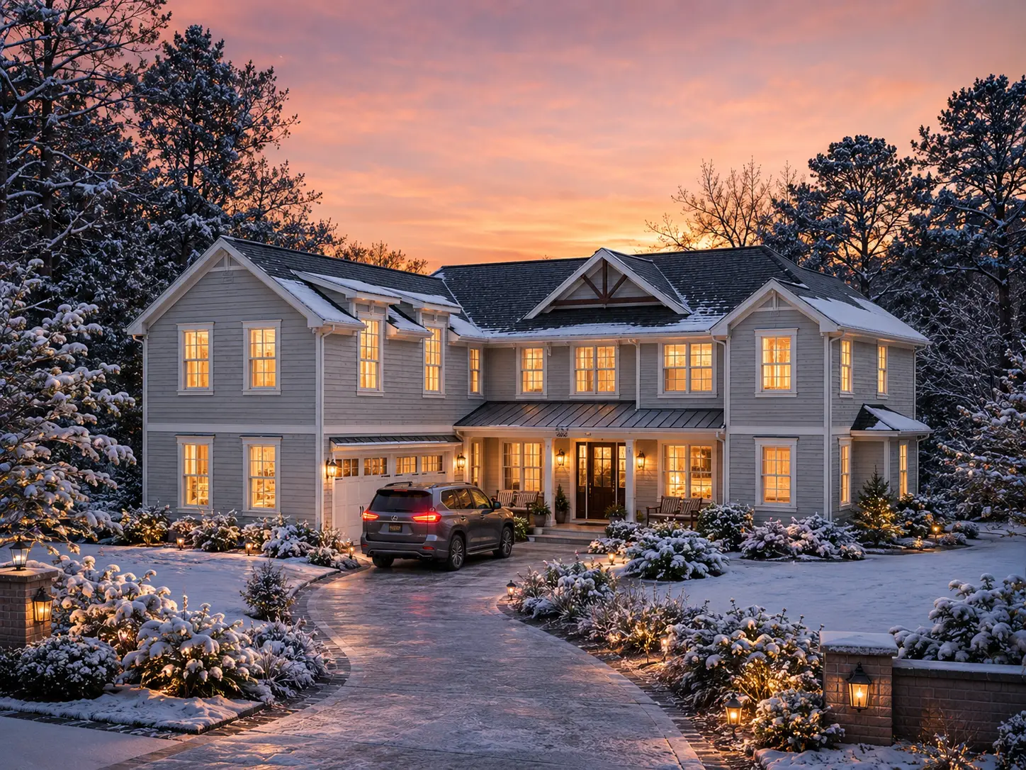 2-Story House Plan 4610 ft²: 4 Beds, Home Office, 3.5 Baths, Open Floor Plan, 3-Car Garage