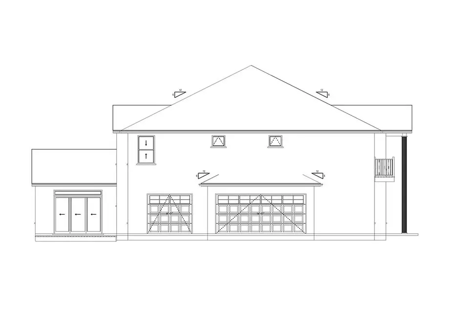 2-Story House Plan 4195 ft²: 4 Beds, Home Office, 3.5 Baths, Open Floor Plan, 3-Car Garage