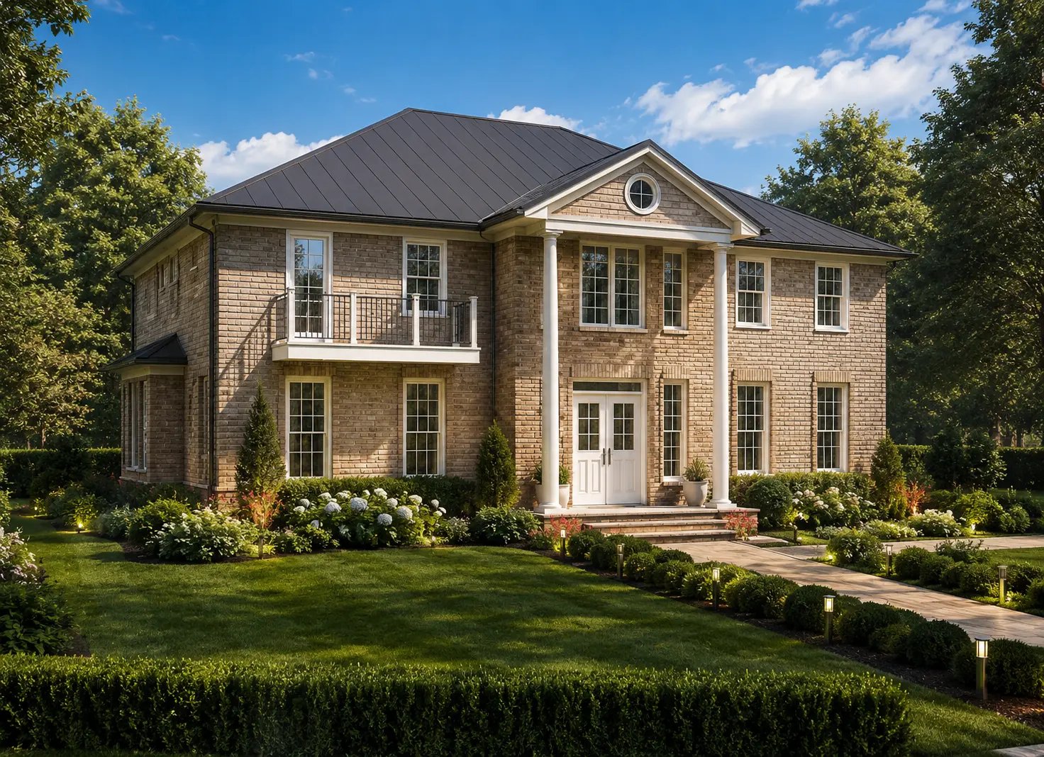 2-Story House Plan 4195 ft²: 4 Beds, Home Office, 3.5 Baths, Open Floor Plan, 3-Car Garage