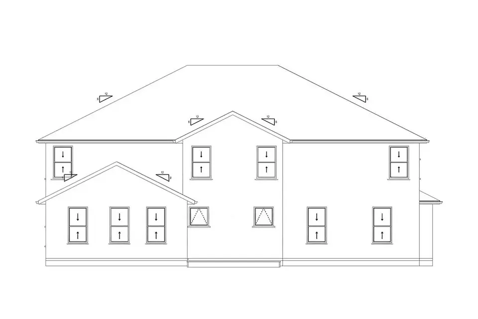 2-Story House Plan 4195 ft²: 4 Beds, Home Office, 3.5 Baths, Open Floor Plan, 3-Car Garage