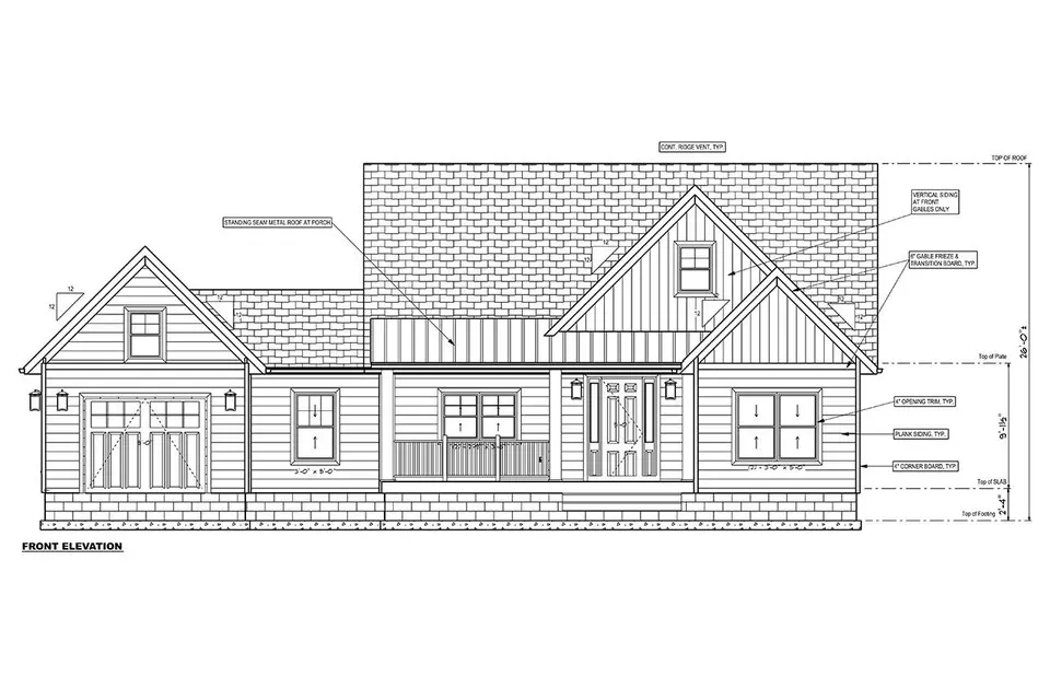 1-Story House Plan 1676 ft²: 3 Beds, 2 Baths, Open Floor Plan, 1-Car Garage