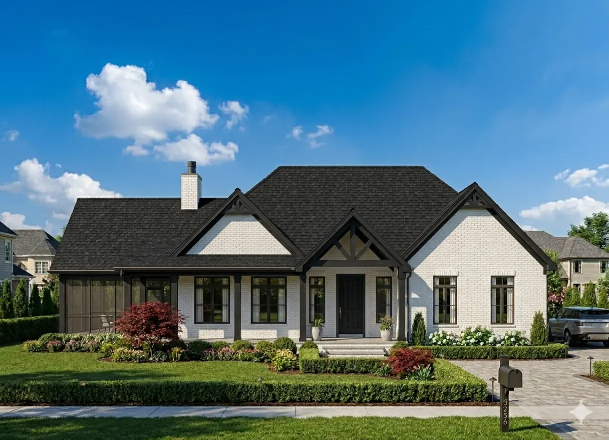 1-Story House Plan 2250 ft²: 3 Beds, 2.5 Baths, Open Floor Plan, without Garage