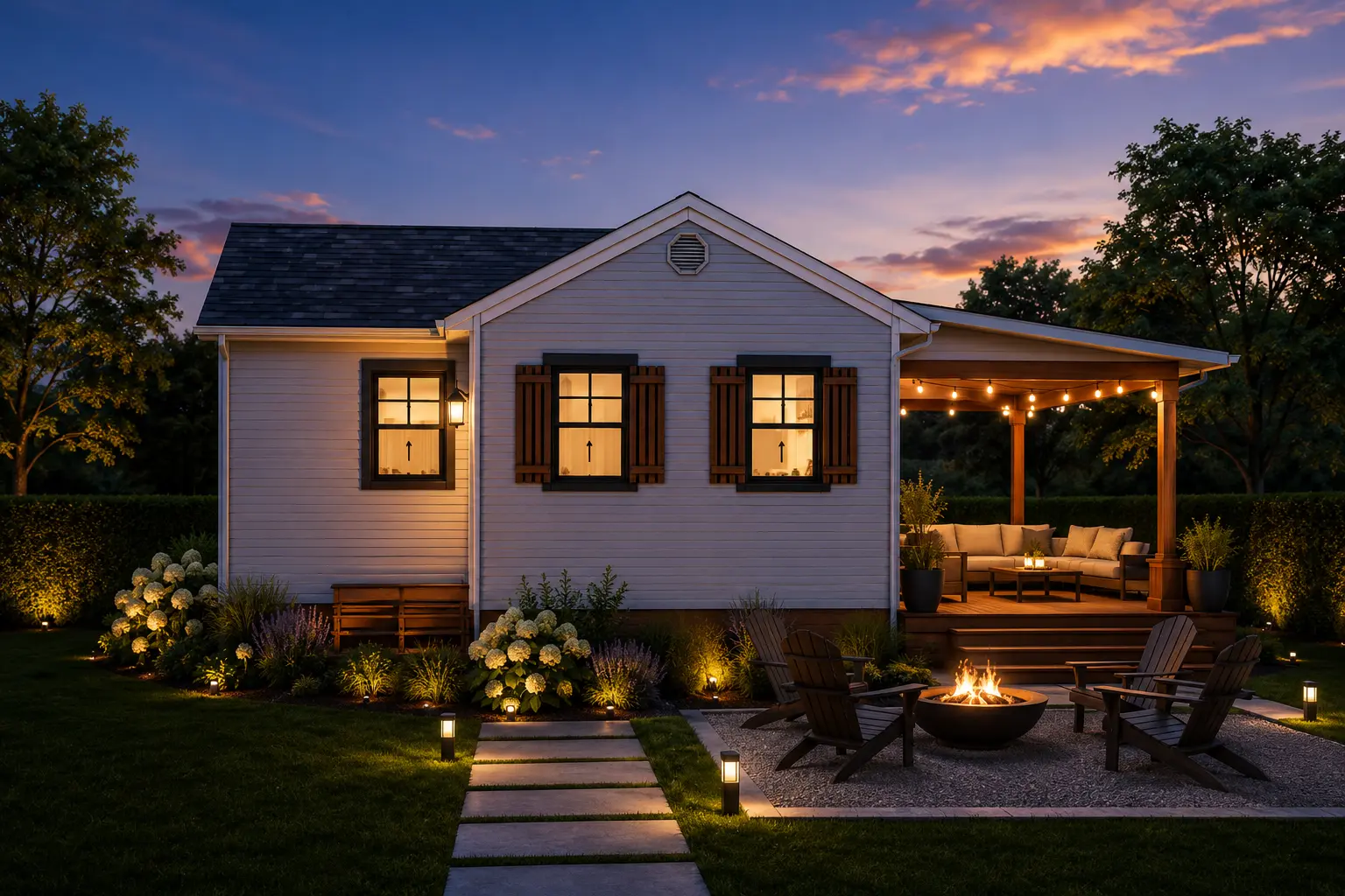 1-Story House Plan 713 ft²: 2 Beds, 1 Baths, Open Floor Plan, without Garage
