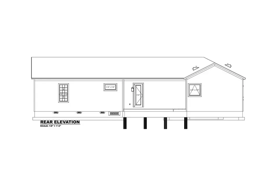 1-Story House Plan 2565 ft²: 3 Beds, 3 Baths, Open Floor Plan, without Garage