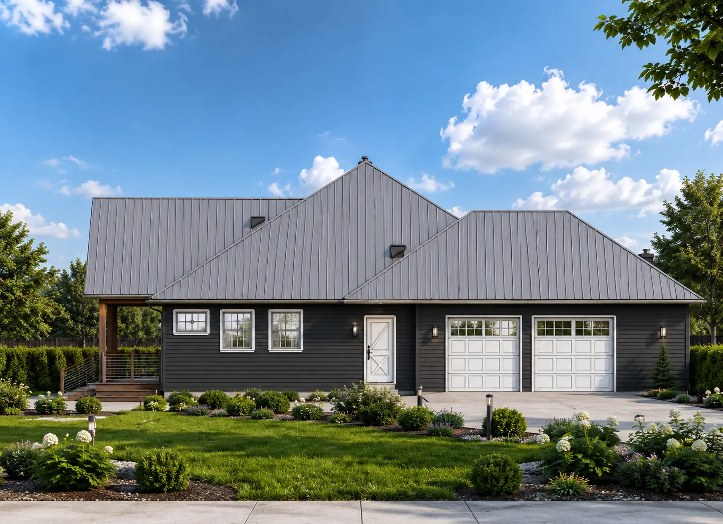 1-Story House Plan 1972 ft²: 3 Beds, 2.5 Baths, Open Floor Plan, 2-Car Garage