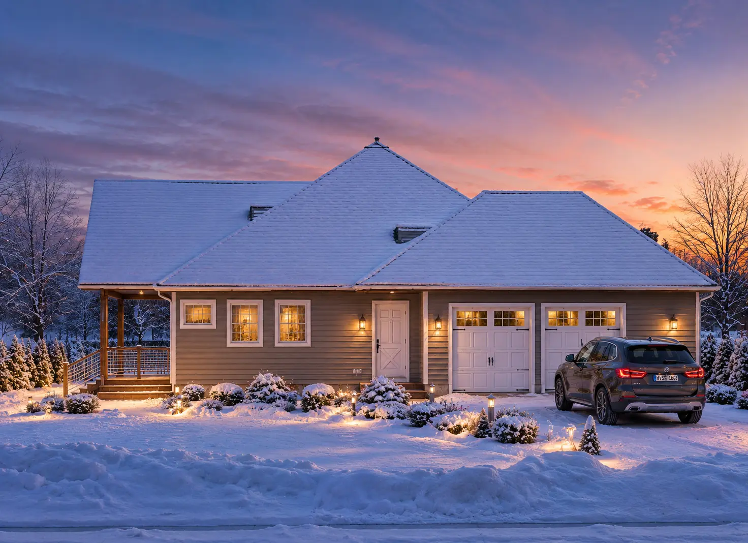 1-Story House Plan 1972 ft²: 3 Beds, 2.5 Baths, Open Floor Plan, 2-Car Garage
