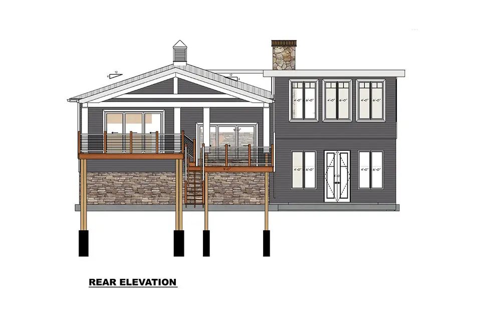 1-Story House Plan with Basement 1906 ft²: 3 Beds, 2.5 Baths, Open Floor Plan, without Garage