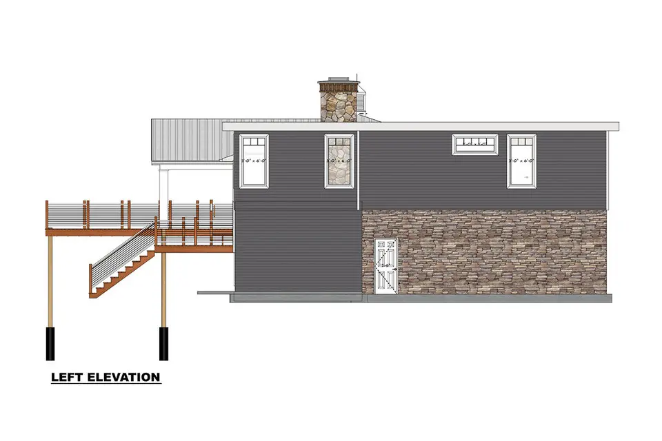 1-Story House Plan with Basement 1906 ft²: 3 Beds, 2.5 Baths, Open Floor Plan, without Garage