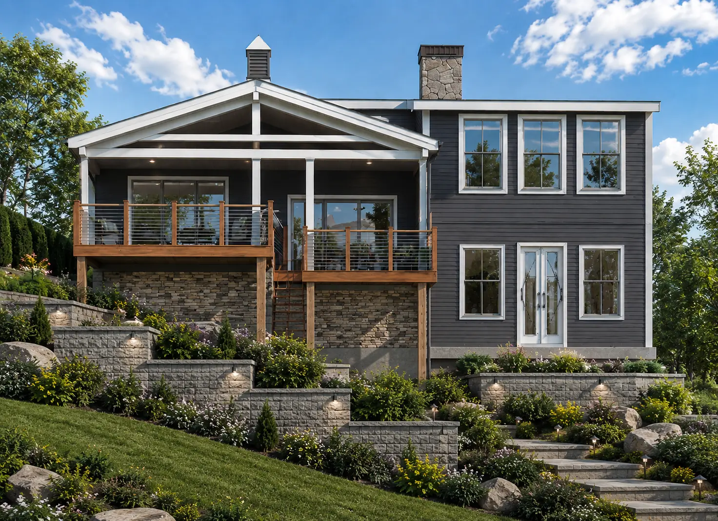 1-Story House Plan with Basement 1906 ft²: 3 Beds, 2.5 Baths, Open Floor Plan, without Garage