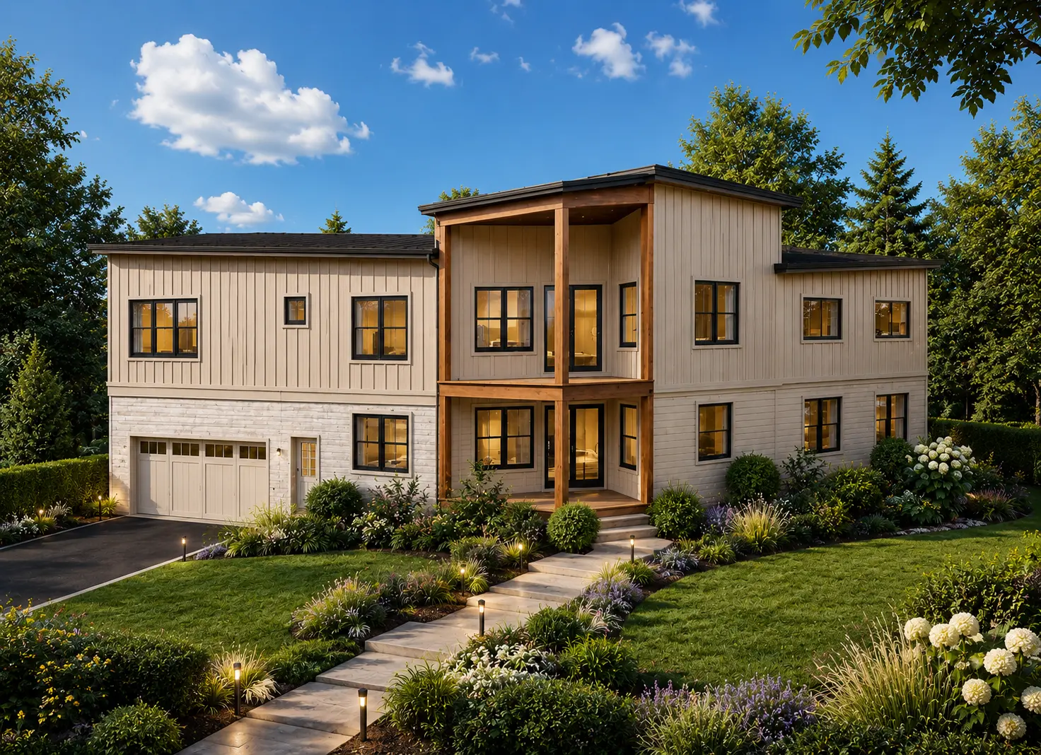 2-Story House Plan 2917 ft²: 3 Beds, 2.5 Baths, 2-Car Garage
