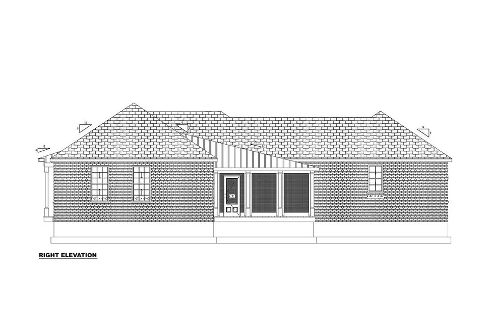 1-Story House Plan 2209 ft²: 4 Beds, 3.5 Baths, Open Floor Plan, without Garage