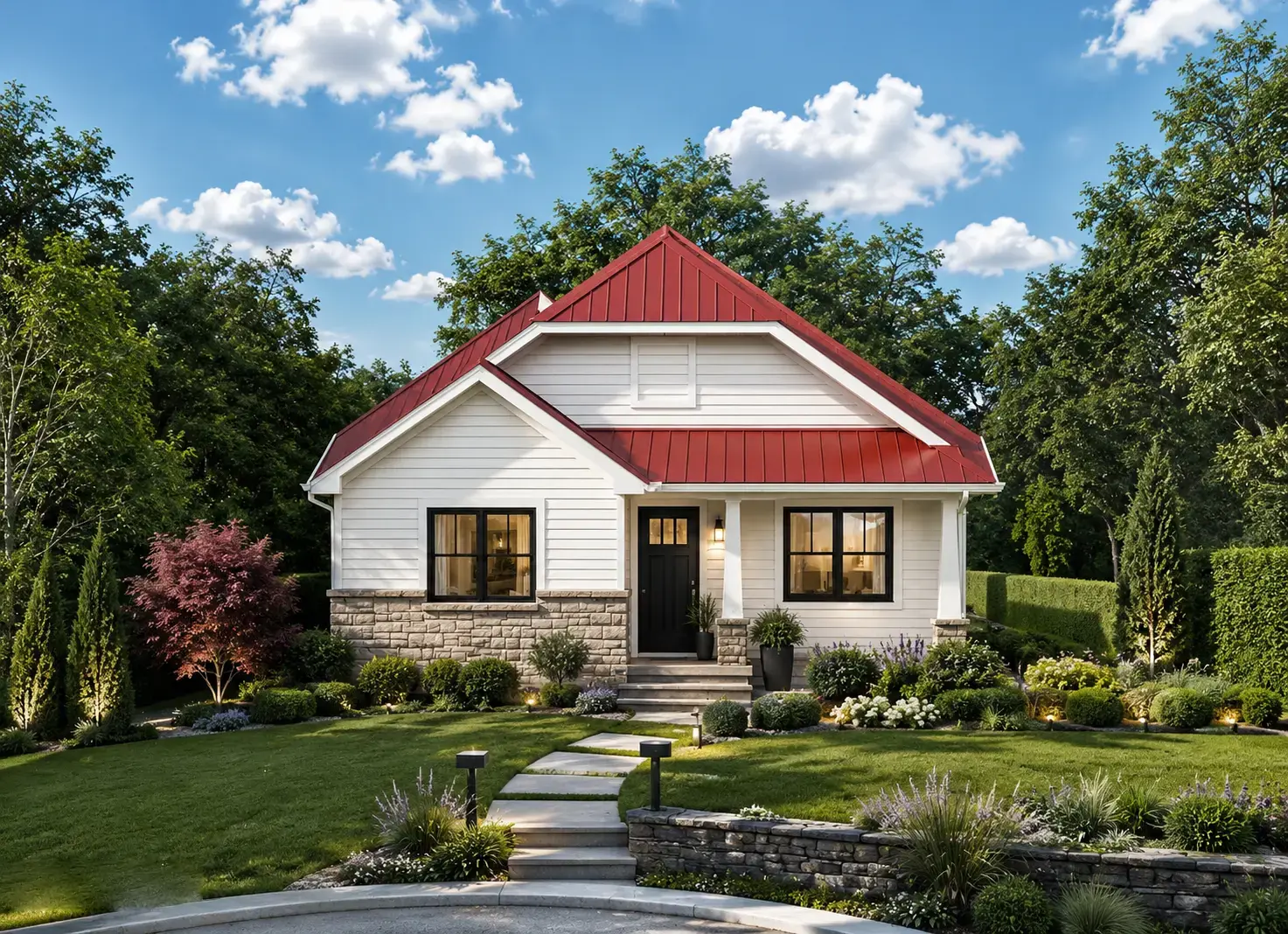 1-Story House Plan with Basement 1764 ft²: 3 Beds, 3 Baths, Open Floor Plan, 2-Car Garage