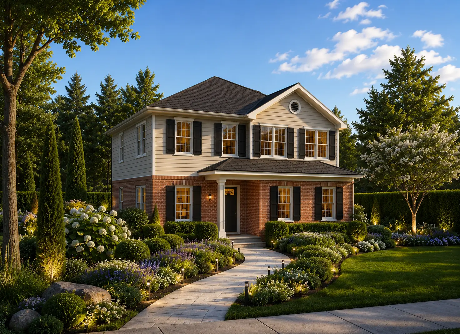 2-Story House Plan 2261 ft²: 3 Beds, 3 Baths, without Garage