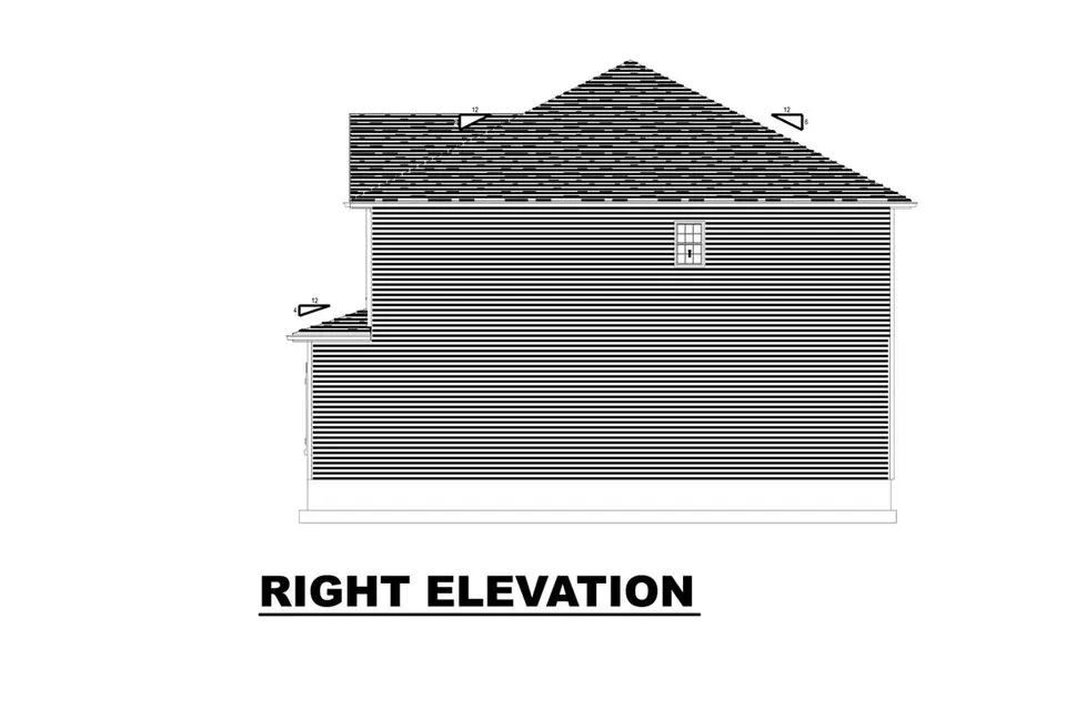 2-Story House Plan 2261 ft²: 3 Beds, 3 Baths, without Garage