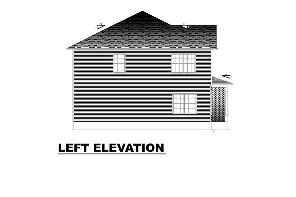2-Story House Plan 2261 ft²: 3 Beds, 3 Baths, without Garage
