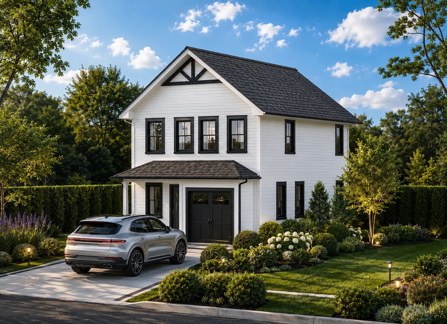 2-Story House Plan 1707 ft²: 4 Beds, 3 Baths, 1-Car Garage