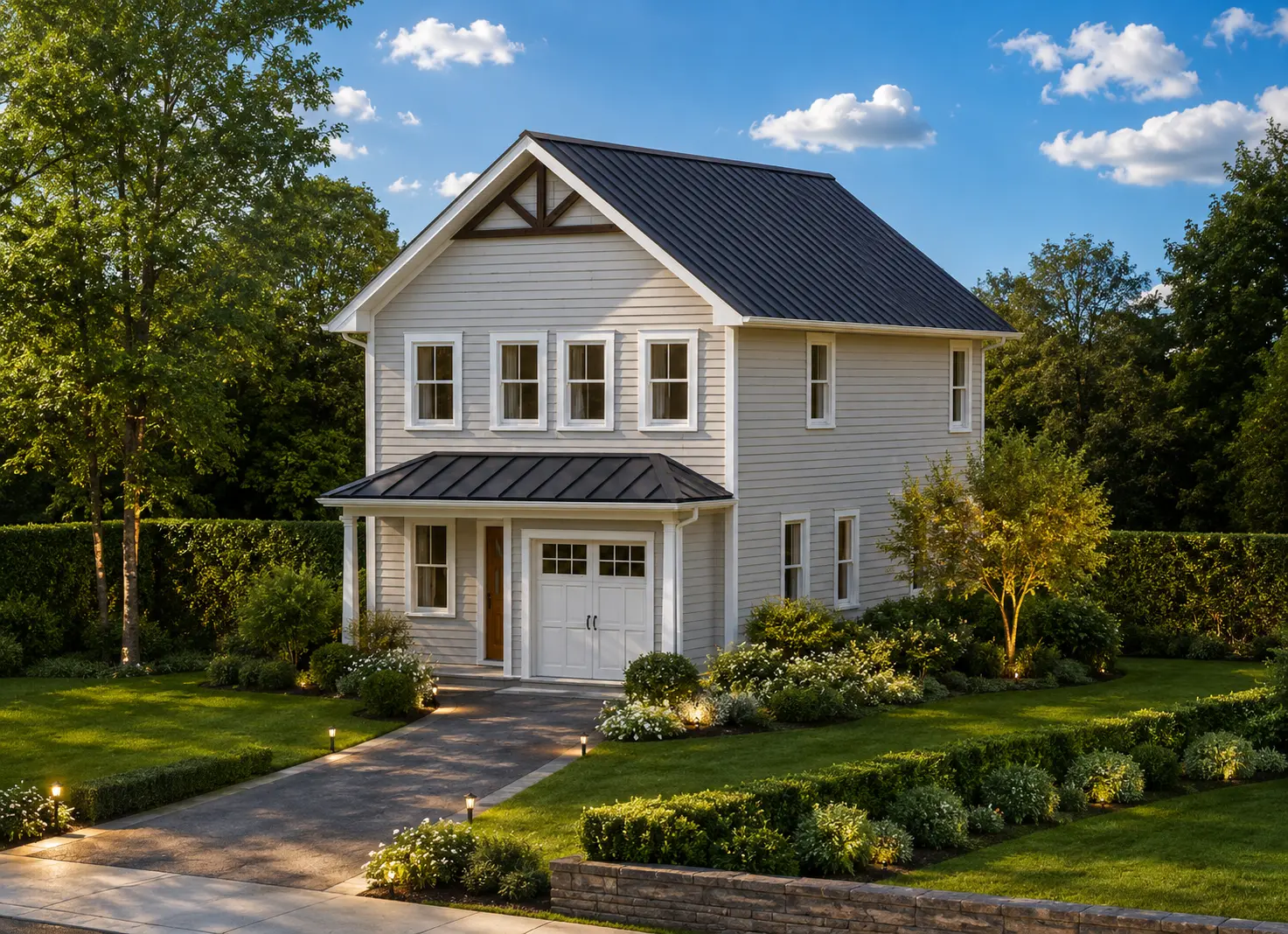 2-Story House Plan 1707 ft²: 4 Beds, 3 Baths, 1-Car Garage