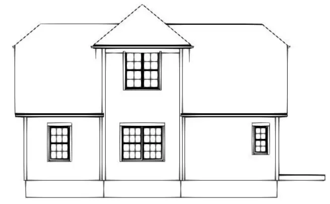 1.5-Story House Plan 1616 ft²: 3 Beds, 2.5 Baths, Open Floor Plan, without Garage