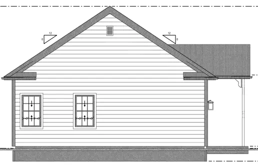1-Story House Plan 765 ft²: 1 Beds, 1 Baths, Open Floor Plan, 2-Car Garage